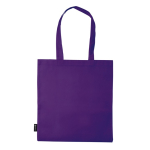 Sac en non-tissé en plusieurs couleurs avec anses longues 75 g/m² couleur mauve troisième vue