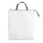 Sac isotherme avec intérieur en aluminium et fermeture zippée couleur blanc deuxième vue
