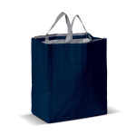 Sac isotherme avec intérieur en aluminium et fermeture zippée couleur bleu foncé
