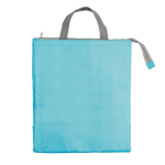 Sac isotherme avec intérieur en aluminium et fermeture zippée couleur bleu ciel deuxième vue