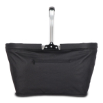 Panier de pique-nique en nylon pliable en plusieurs couleurs couleur noir deuxième vue