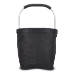 Panier de pique-nique en nylon pliable en plusieurs couleurs couleur noir quatrière vue
