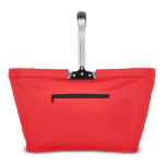 Panier de pique-nique en nylon pliable en plusieurs couleurs couleur rouge deuxième vue