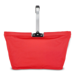 Panier de pique-nique en nylon pliable en plusieurs couleurs couleur rouge troisième vue