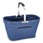 Panier de pique-nique en nylon pliable en plusieurs couleurs couleur bleu foncé