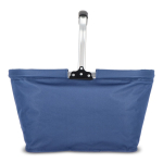 Panier de pique-nique en nylon pliable en plusieurs couleurs couleur bleu foncé troisième vue