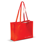 Sac de courses fabriqué en matériau recyclé RPET, 110 g/m² couleur rouge