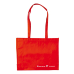 Sac de courses fabriqué en matériau recyclé RPET, 110 g/m² couleur rouge troisième vue