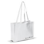 Sac de courses fabriqué en matériau recyclé RPET, 110 g/m² couleur blanc