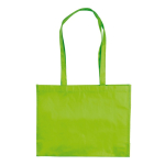 Sac de courses fabriqué en matériau recyclé RPET, 110 g/m² couleur vert lime deuxième vue