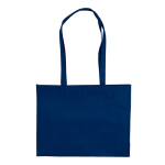 Sac de courses fabriqué en matériau recyclé RPET, 110 g/m² couleur bleu foncé deuxième vue