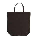Sac en coton canvas avec poignées courtes assorties 250 g/m² couleur noir deuxième vue