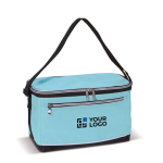 Glacière portable en polyester avec poignée noire et poche frontale vue principale