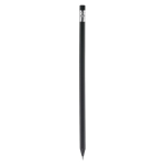 Crayon rond en bois noir avec gomme assortie couleur noir deuxième vue