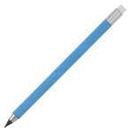 Crayon en papier coloré sans encre avec gomme à effacer couleur bleu