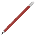 Crayon en papier coloré sans encre avec gomme à effacer couleur rouge