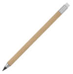Crayon en papier coloré sans encre avec gomme à effacer couleur naturel
