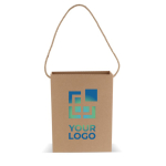 Sac en carton vertical avec anse longue en jute fabrication UE vue principale