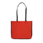 Sac en non-tissé laminé coloré avec côtés blancs couleur rouge troisième vue