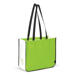 Sac en non-tissé laminé coloré avec côtés blancs couleur vert