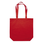 Sac en coton canvas, longues anses, plusieurs couleurs, 250 g/m² couleur rouge deuxième vue