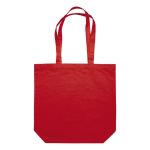 Sac en coton canvas, longues anses, plusieurs couleurs, 250 g/m² couleur rouge troisième vue