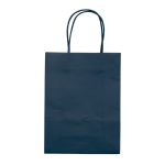 Petit sac en papier kraft coloré pour cadeau 120 g/m2 couleur bleu foncé deuxième vue