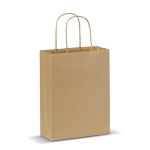 Petit sac en papier kraft coloré pour cadeau 120 g/m2 couleur marron clair