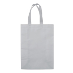 Grand sac non-tissé laminé mat avec poignées assorties 105 g/m2 couleur blanc deuxième vue
