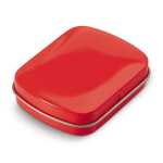 Boîte de menthes rectangulaire en plusieurs couleurs 23g couleur rouge