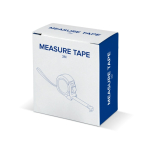 Mètre ruban de 3 mètres en plusieurs couleurs avec clip pour ceinture couleur bleu quatrière vue
