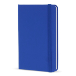 Carnet en PU de plusieurs couleurs vives avec pages lignées FSC A6 couleur bleu