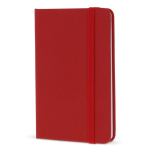 Carnet en PU de plusieurs couleurs vives avec pages lignées FSC A6 couleur rouge