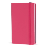 Carnet en PU de plusieurs couleurs vives avec pages lignées FSC A6 couleur rose