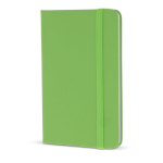 Carnet en PU de plusieurs couleurs vives avec pages lignées FSC A6 couleur vert lime