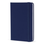 Carnet en PU de plusieurs couleurs vives avec pages lignées FSC A6 couleur bleu foncé