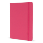 Carnet en PU de plusieurs couleurs vives avec pages lignées FSC A5 couleur rose