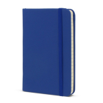 Carnet en RPET et PU de couleurs vives avec pages lignées FSC A6 couleur bleu deuxième vue