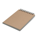 Carnet de notes en papier de roche, feuilles blanches, format poche couleur naturel