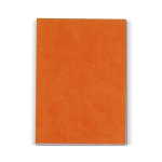 Bloc-notes avec couverture souple en plusieurs coloris de 150 feuilles couleur orange deuxième vue