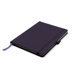 Carnet en RPET rigide avec porte-stylo et pages quadrillées A5 couleur gris