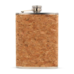 Flasque compacte en acier inoxydable et liège 220ml couleur naturel troisième vue
