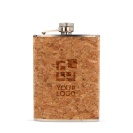 Flasque compacte en acier inoxydable et liège 220ml vue principale