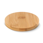 Sous-verre circulaire en bambou avec ouvre-bouteille inclus couleur naturel deuxième vue