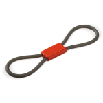 Extenseur de fitness de différentes couleurs pour groupes musculaires couleur rouge