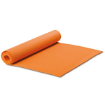 Tapis de yoga de 4mm d'épaisseur avec sac de transport couleur orange