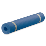 Tapis de yoga de 4mm d'épaisseur avec sac de transport couleur bleu foncé deuxième vue