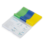 Boîte en plastique avec 3 bandes de résistance différentes couleur transparent troisième vue