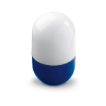 Lampe portable en forme ovale avec base colorée et lumière basculante couleur bleu