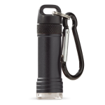 Lampe en aluminium avec mousqueton pour accrocher partout couleur noir troisième vue
